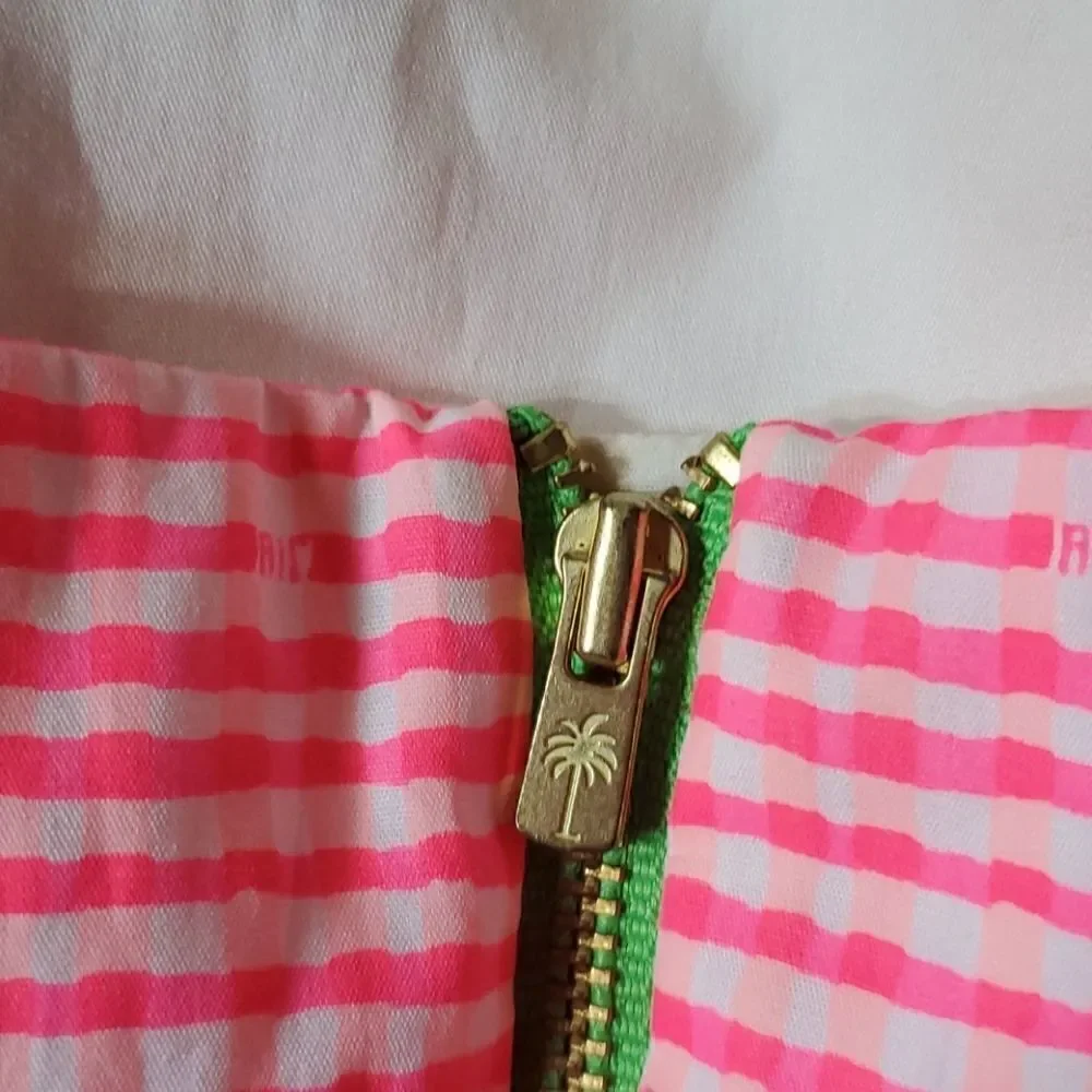 LILLY PULITZER Strapless Peplum Dress - Size 4 - Picture 6 of 9